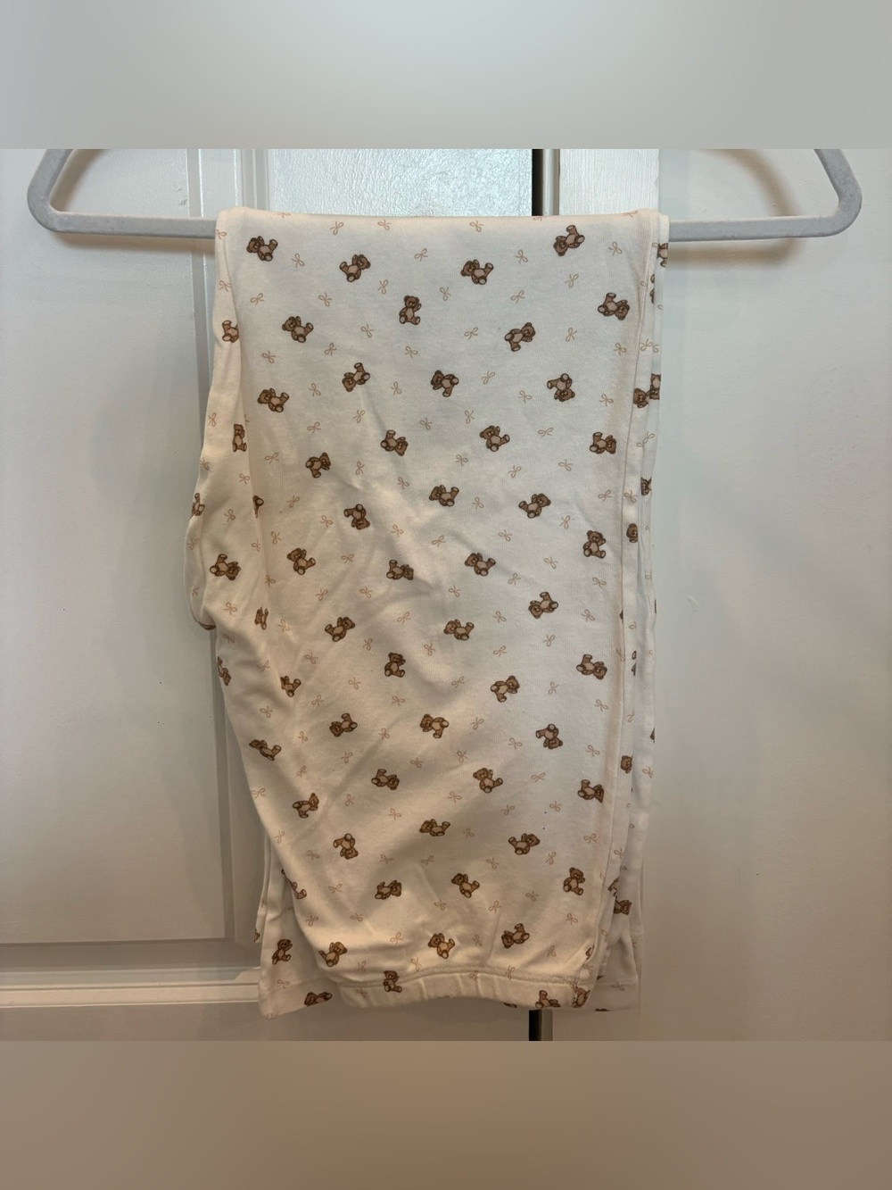 Brandy Melville white teddy bear pajama pants